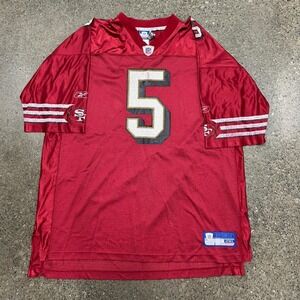 Vintage Reebok Authentic NFL San Francisco 49ers Jeff Garcia Jersey (Size 2XL)
